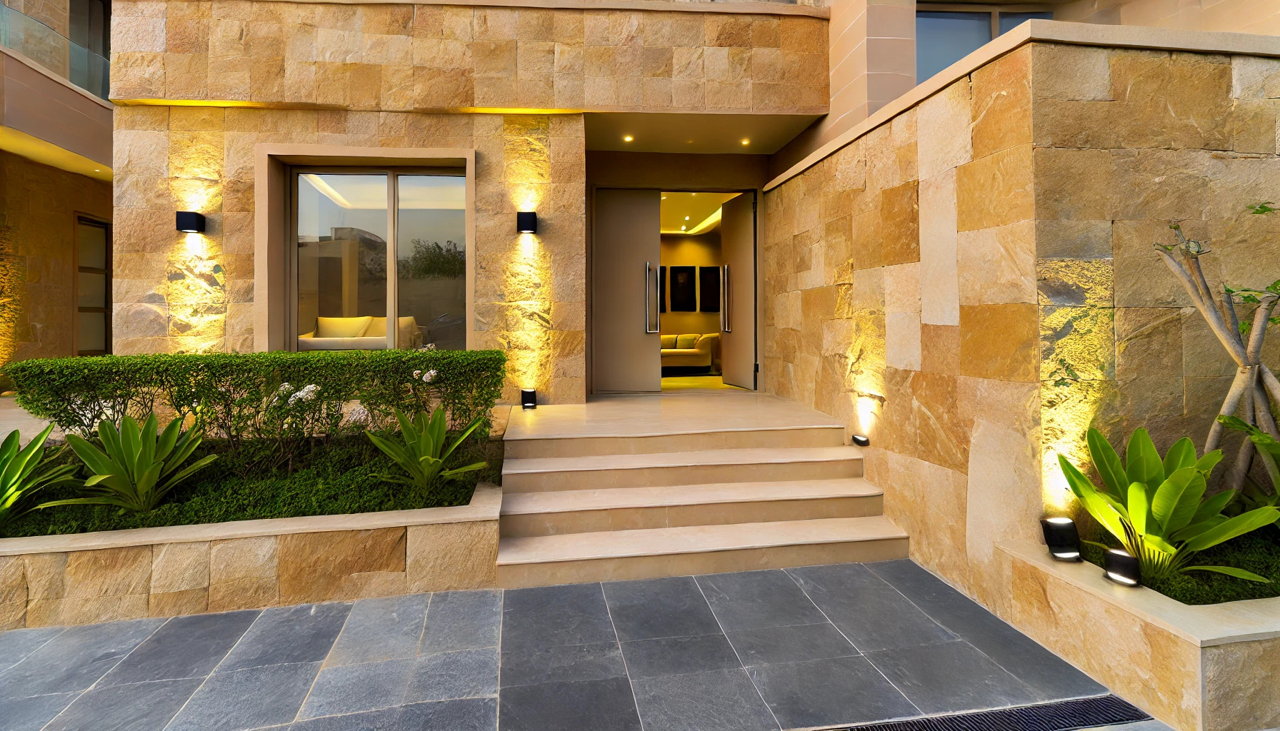 Trends in Entrance Design: Using Marble, Granite, and Sandstone